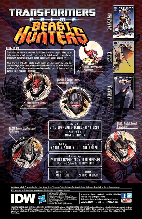 Transformers Prime Beast Hunters 4 Eight Page Preview   GRIMLOCK Keep Rage In Check Image  (2 of 9)